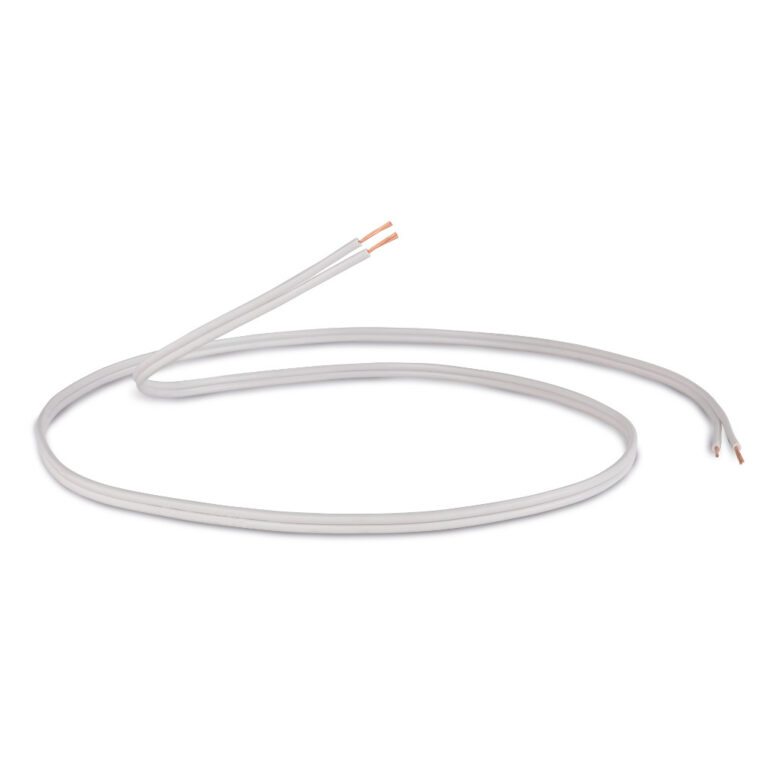 Cavo Altoparlante QED 79 Strand OFC Bianco, Terminato Con Spine A Banana Oro 4mm, Coppia